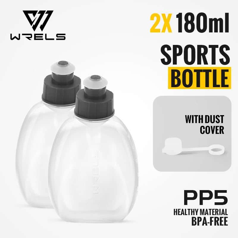 WRELS Upgraded Running Belt Bag With Water Bottles Hydration Belt Running Pouch Bag Fanny Pack Phones Waist pack for Sports