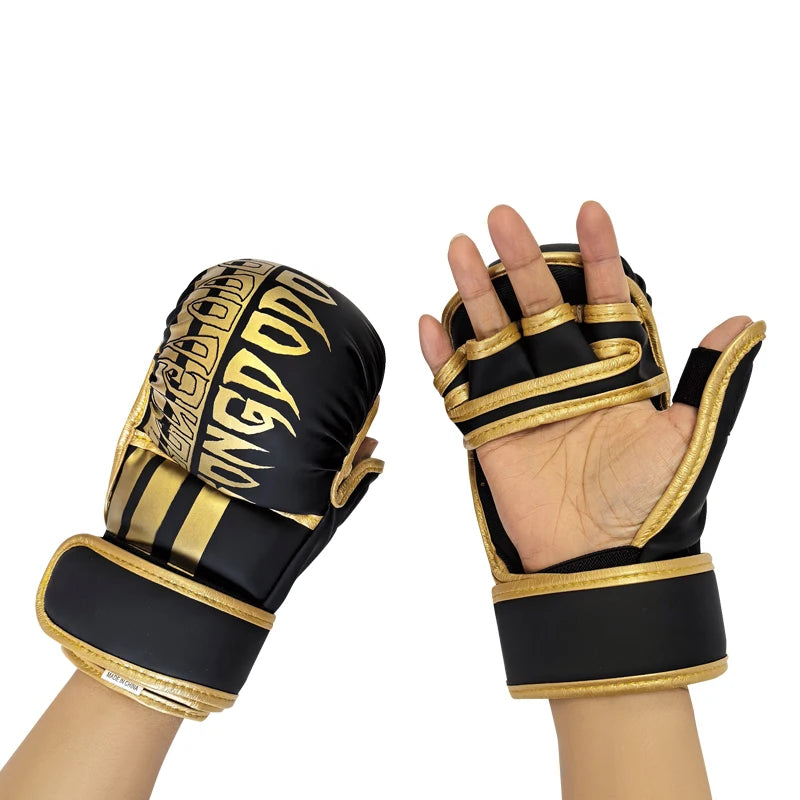 Boxing Gloves for Men Women Durable PU Leather Sparring Training Gloves Shock Absorbing Foam Padded for Heavy Bag Kickboxing MMA