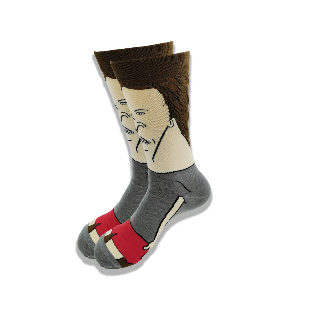 Cartoon and Animation fFashion Trend Men and Women Socks Autumn and Winter Street Style Middle Tub