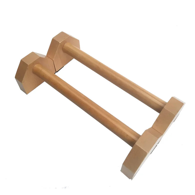 1Pair 20/30/40/50cm Gym Fitness Wooden Push-Up Stands Rack Handstand Parallel Bar Double Rod Chest Arm Muscle Training Support