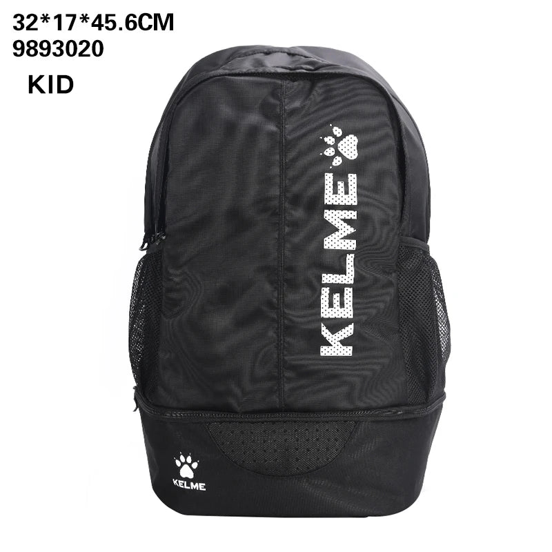 KELME Adult Sports Bag Children's Football Training Equipment Backpack Shoes Pocket Casual Backpack High Capacity 9891020
