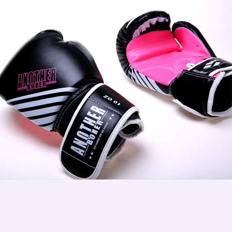 Boxing Gloves 6 12 14oz PU Leather Muay Thai Guantes De Boxeo Sanda Free Fight MMA Kick Boxing Training Glove For Men Women Kids