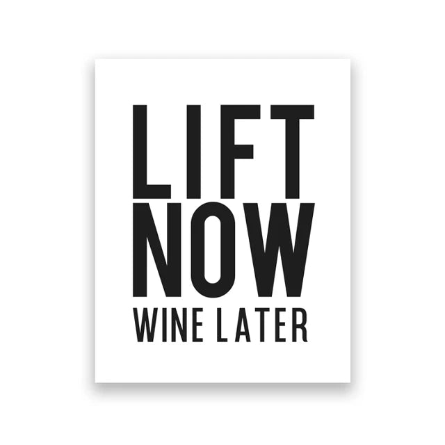 No Excuses Inspirational Quote Fitness Poster Gym Wall Decor , Motivational Art Typography Modern Canvas Painting Decoration