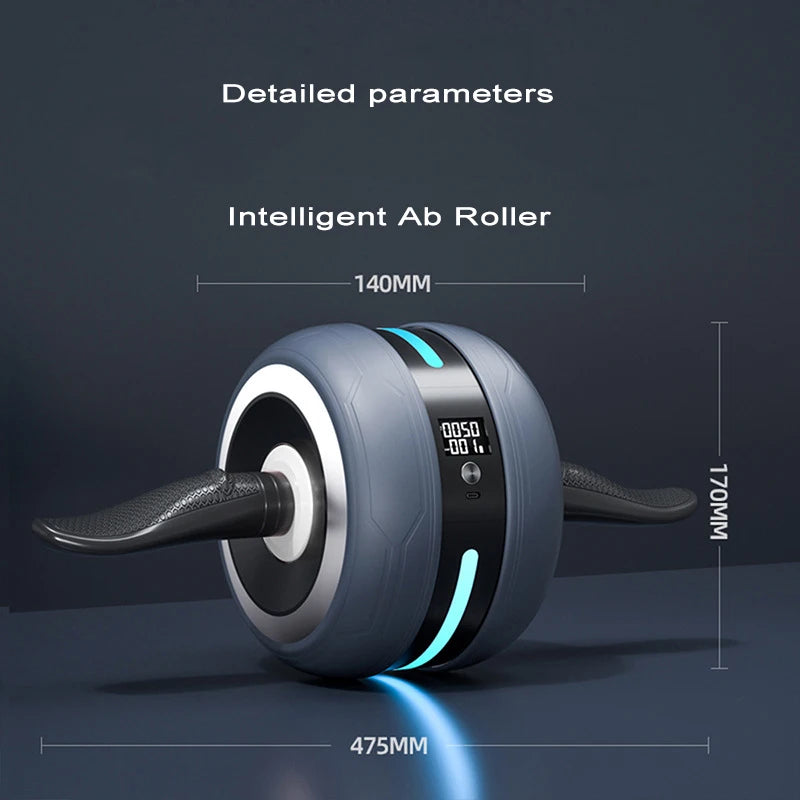 Intelligent Automatic Rebound Ab Roller, Abdominal Wheel for Camping, Silent Fitness, Abdominal Strengthening Wheel