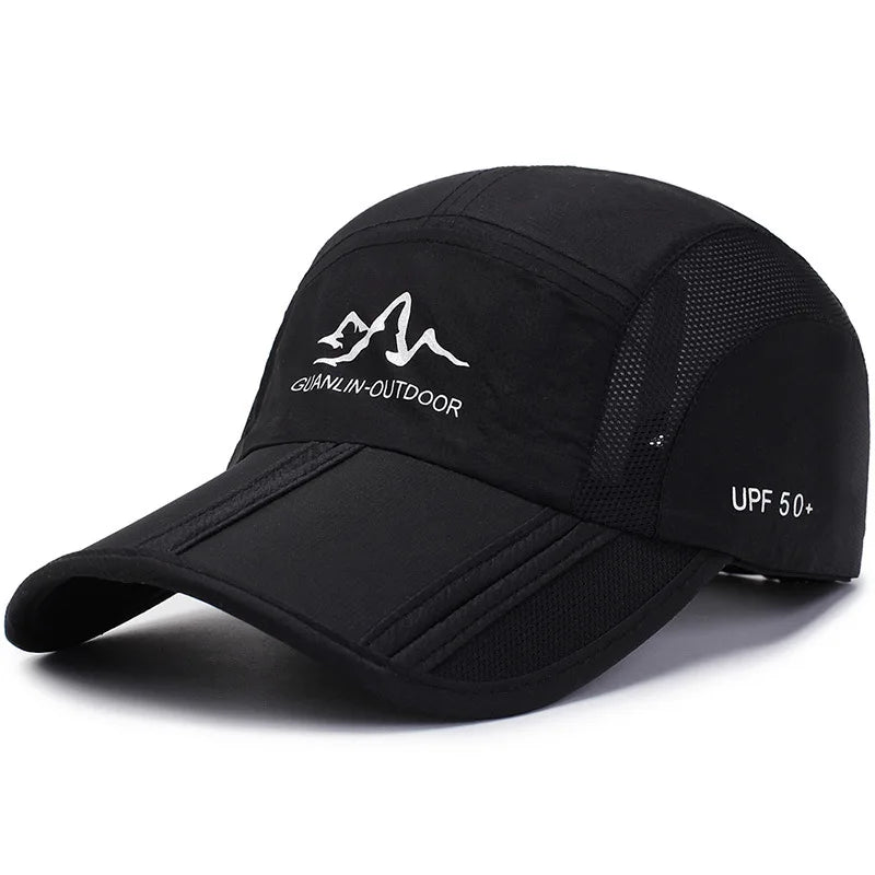 Summer Quick Drying Ultra-Thin Breathable Baseball Cap Men Women Snapback Folding Sport Outdoor Hiking Mountaineering Hat A138