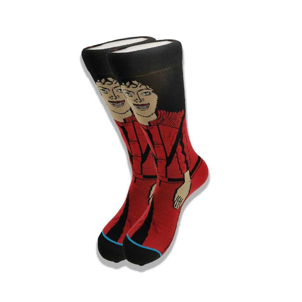 Cartoon and Animation fFashion Trend Men and Women Socks Autumn and Winter Street Style Middle Tub
