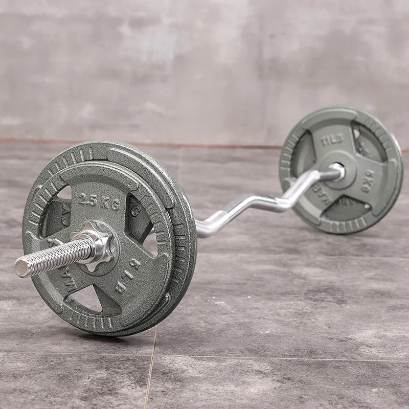 1.2m Gym Home Fitness Straight Curved barbell Pole Φ 25/50 mm Solid Standard Barbell Rod Weight Lifting Barbell Dumbbell Bar