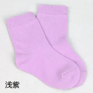 5 pairs / 1 lot spring&autumn candy color cotton children socks boys socks / socks for girls 1-9 year sport kids socks