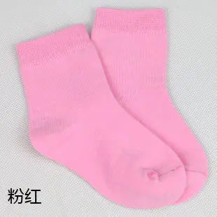 5 pairs / 1 lot spring&autumn candy color cotton children socks boys socks / socks for girls 1-9 year sport kids socks