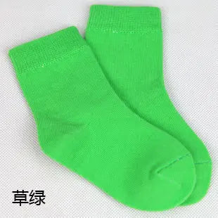 5 pairs / 1 lot spring&autumn candy color cotton children socks boys socks / socks for girls 1-9 year sport kids socks