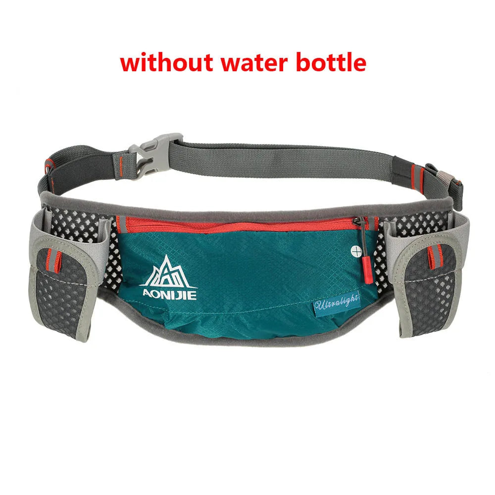 AONIJIE Running Hydration Waist Pack With Two Water Bottle 170ml Bag Belt Bottle Phone Holder Waterproof Jogging