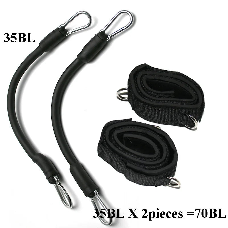 Resistance Tubes with Ankle Straps, Whole Set, Leg Training, Workout for Run, Kick Boxing, Punch, Taekwondo, All Sports