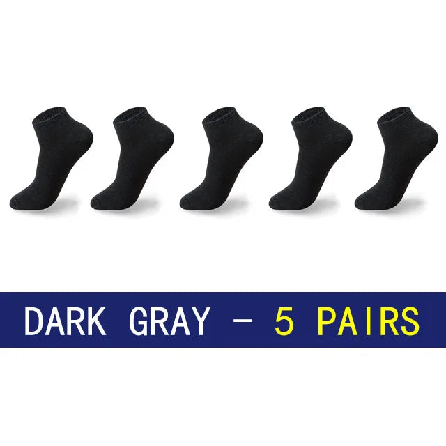 5Pairs/lot Men Socks Cotton Large size39-48 High Quality Casual Breathable Boat Socks Short Men Socks Busines Male Socks Summer