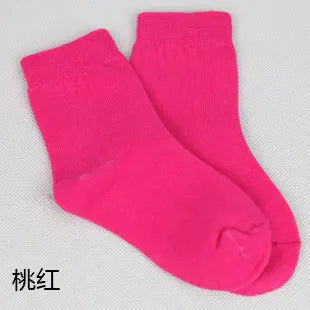 5 pairs / 1 lot spring&autumn candy color cotton children socks boys socks / socks for girls 1-9 year sport kids socks