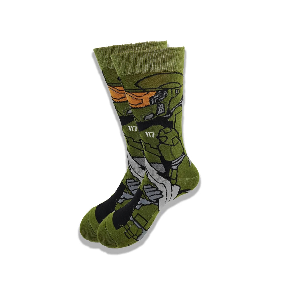 Cartoon and Animation fFashion Trend Men and Women Socks Autumn and Winter Street Style Middle Tub