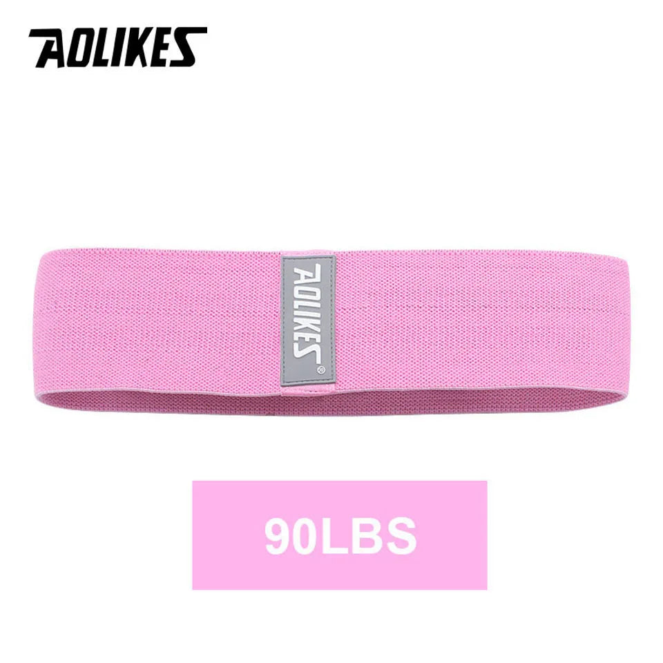 AOLIKES 1PC Hip Band Yoga Resistance Band Wide Fitness Exercise Legs Band Loop For Circle Squats Training Anti Slip Rolling