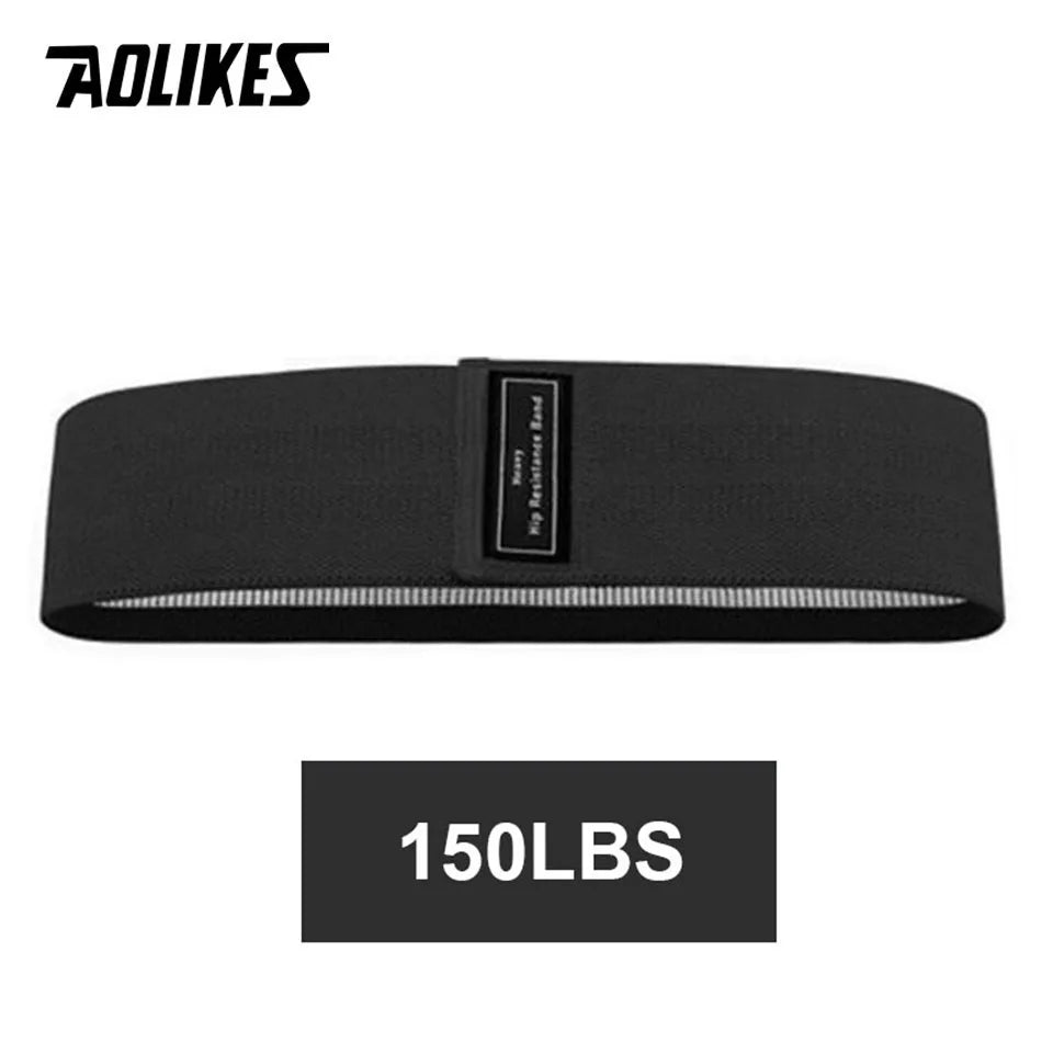AOLIKES 1PC Hip Band Yoga Resistance Band Wide Fitness Exercise Legs Band Loop For Circle Squats Training Anti Slip Rolling