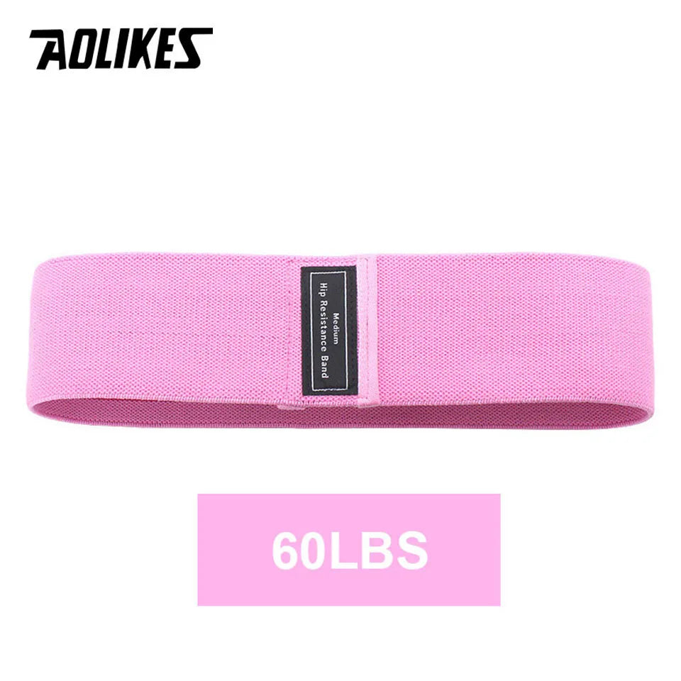 AOLIKES 1PC Hip Band Yoga Resistance Band Wide Fitness Exercise Legs Band Loop For Circle Squats Training Anti Slip Rolling