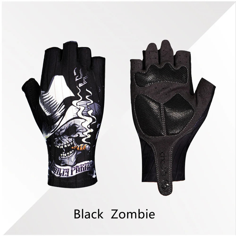 CHOOEE Fitness Anti-sweat Men Women Gloves Cycling Half Short Shockproof Gloves Bicycle Finger Anti-slip Glove Bike Sports