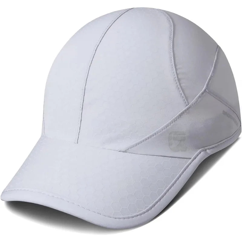 GADIEMKENSD Quick Dry Stretch Running Hat Adjustable Breathable Baseball Cap with Soft Brim Casual Sun Protection Hat