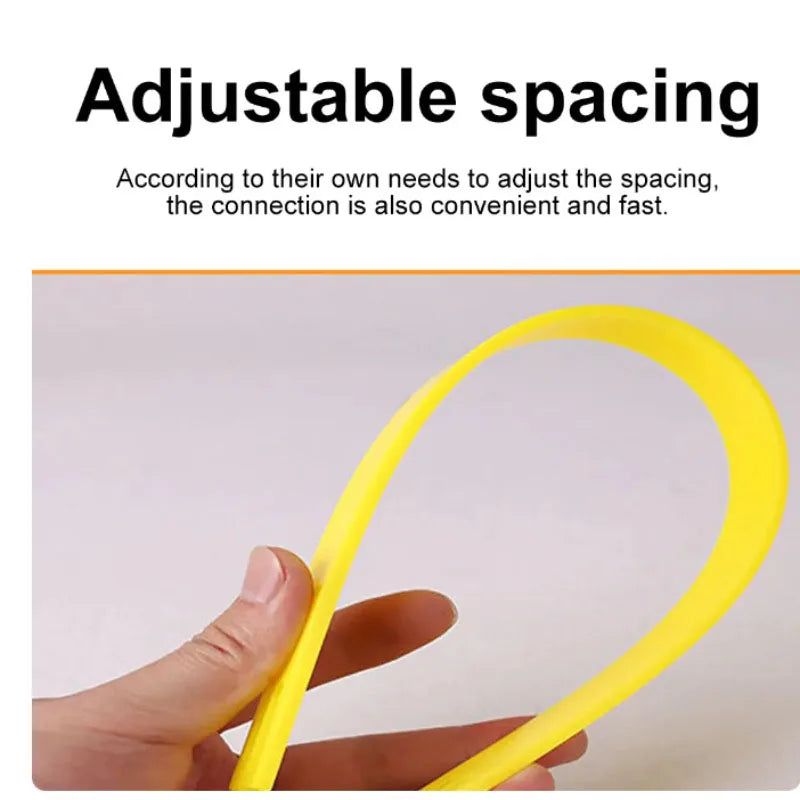Professional Agile Ladder Heavy Duty Nylon Training Ladder Anti Slip Rod Foldable Easy To Carry Uses For Sport Training