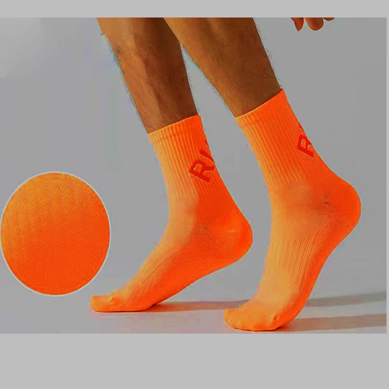 2Pairs Of Running Socks For Men And Women, Short Tube Towel Bottom Sports , Low Top Marathon , Fitness Basketball pressure Socks