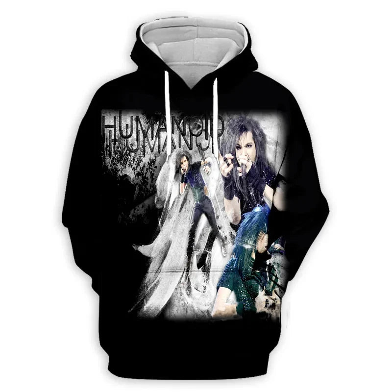 Tokio Hotel 3D Print Hoodies Men Women Fashion Casual Hoodie Oversized Pullovers Hooded Sweatshirts Harajuku Man Clothing