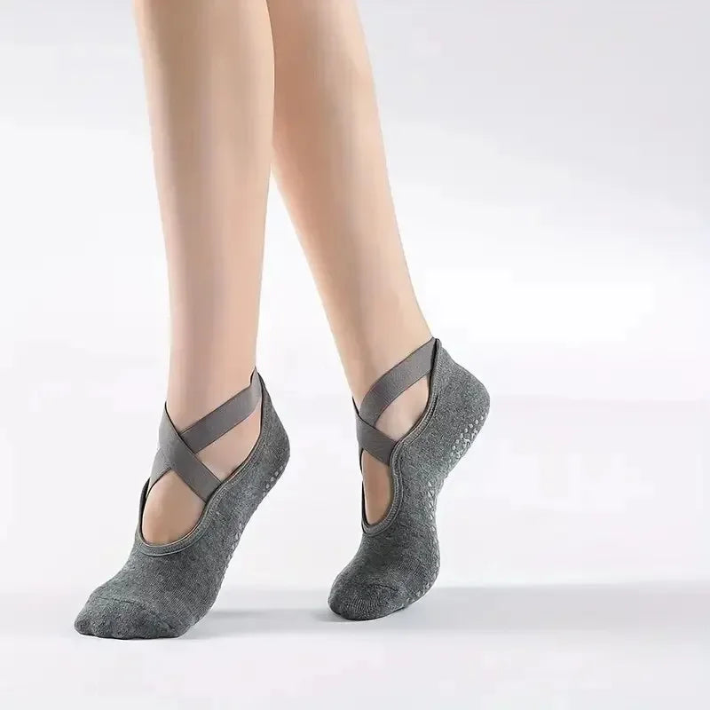 Grip Socks for Women, Non Slip Pilates Yoga Socks Non Slip Socks for Workout, Fitness Ballet Dance Workout Sports Socks Slipper