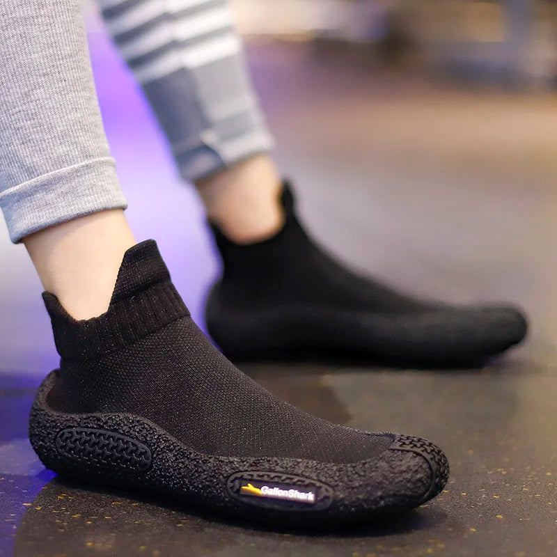 GallonShark Silent Indoor Sports Shoes and Socks Gym Ultra Lightweight Shock Absorbent Breathable Anti Slip Soft Bottom Yoga Jum