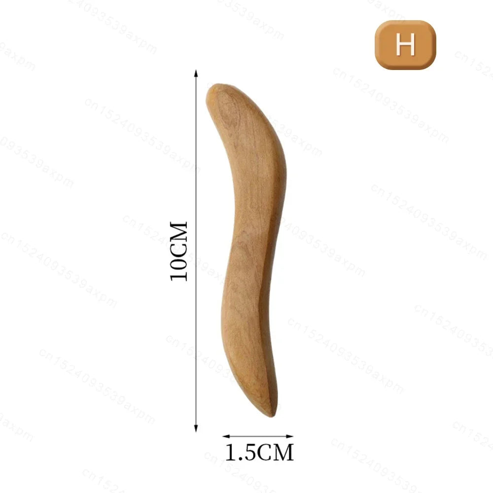 Natural Wooden Acupoint Stick Dial Stick Meridian Pen Massage Stick Body Meridian Stress Relief Foot Sole Acupoint Massage Tools