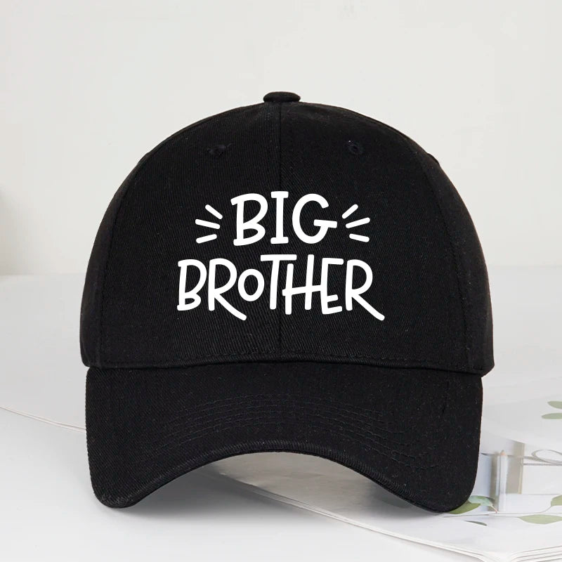 Coolwind BIG BROTHER Letter Print Soft-Peak Baseball Cap - Adjustable Outdoor Sports Cap - Unisex Men's Versatile Dad Cap