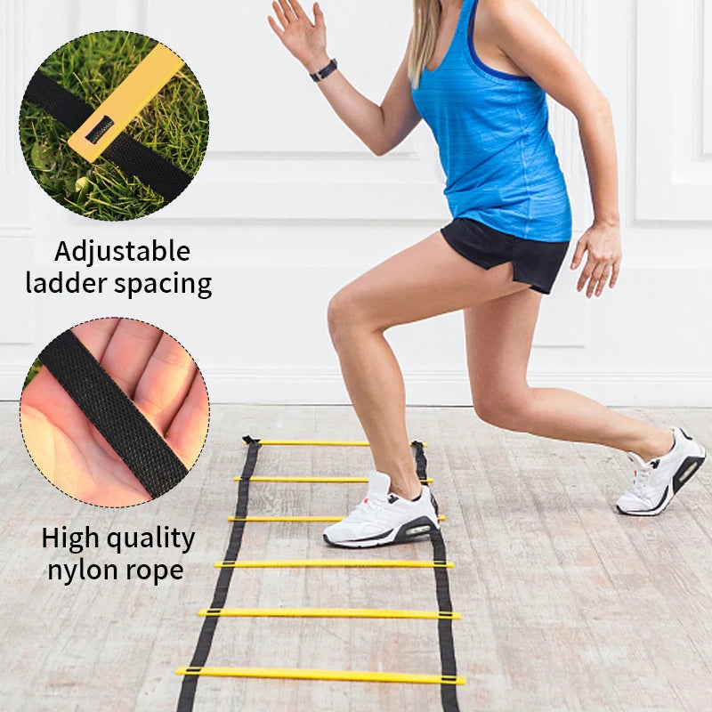 Outdoor Speed Agility Training Kit Football Training Kit Agility Ladder Logo Discs Resistance Umbrella Logo Bucket Jumping Hoop
