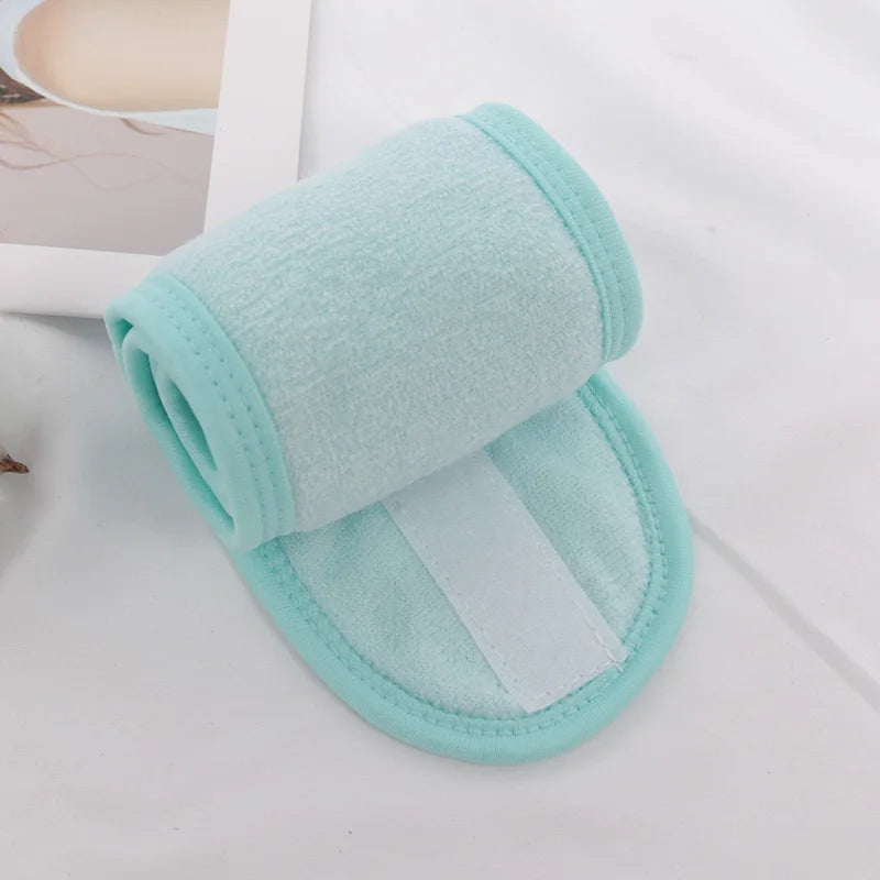 Women Soft Toweling Hair Accessories Girls Yoga Headbands for Face Washing Bath Makeup Hair Band Adjustable SPA Facial Headband