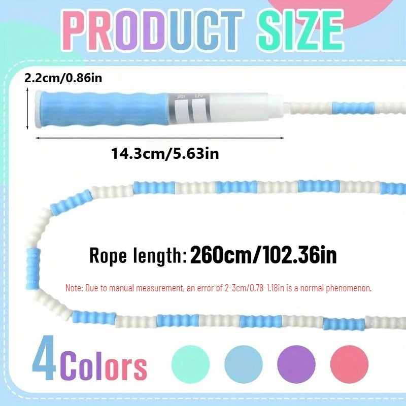 Bamboo Joint Soft Bead Skipping Rope Anti-Skid Segmented Fitness Jump Rope Professional Anti Slip Sports Rope Children