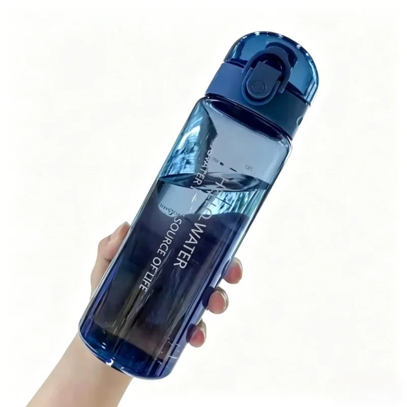 Sports Transparent Water Bottle Portable Gym Travel Clear Leakproof Drinking Bottle Frosted Bottle 780ml