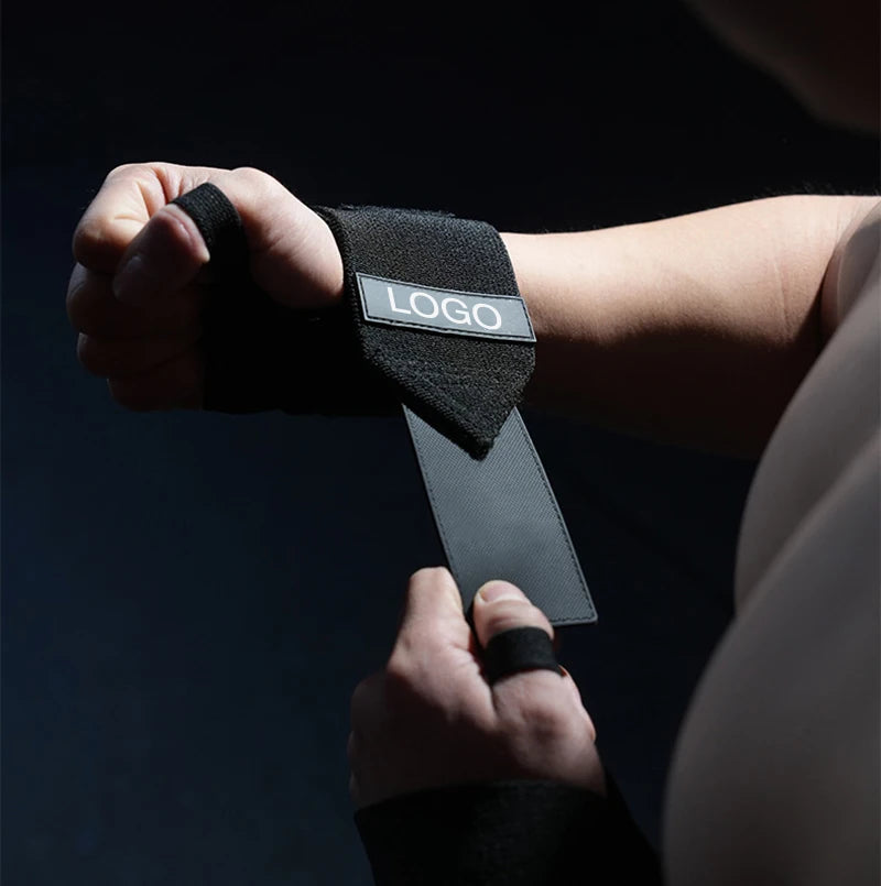 Black Soft Wrist Wrap for Weight Lifting,Wrist Support for Powerlifting,Wrist Straps,Gym Cross Training,Sports Safety