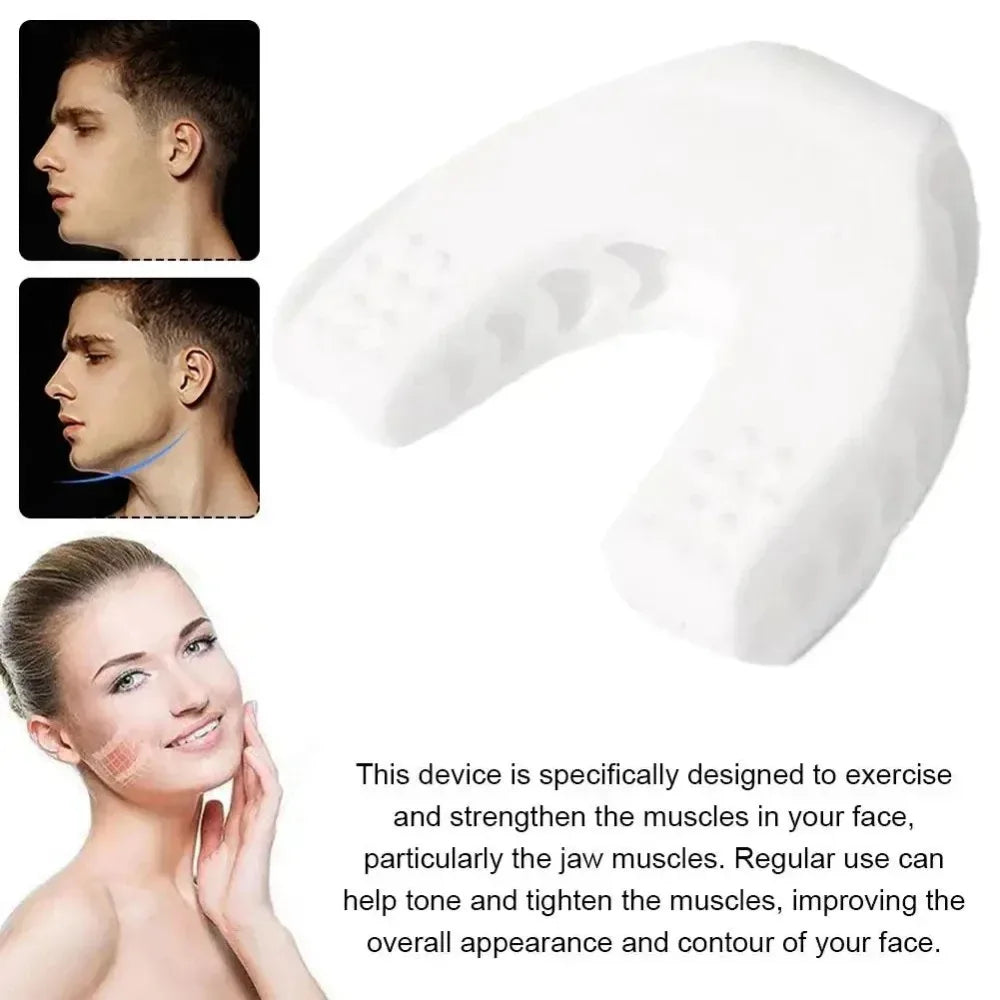 U Shape Facial Jaw Exerciser And Neck Toning Jawline For Men Women Face Muscle Trainin Resistance Double Chin Silicone Exercise