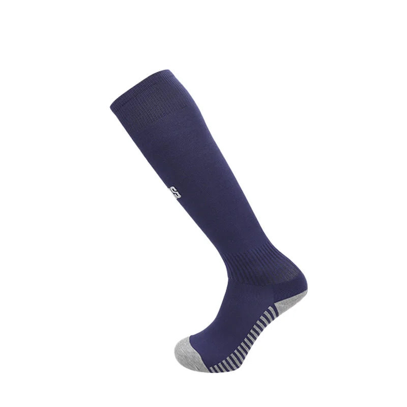 24-25 Season European Football Club Styles Children Adults Soccer Socks Boys Kid's Long Knee High Towel Bottom Sports Sock
