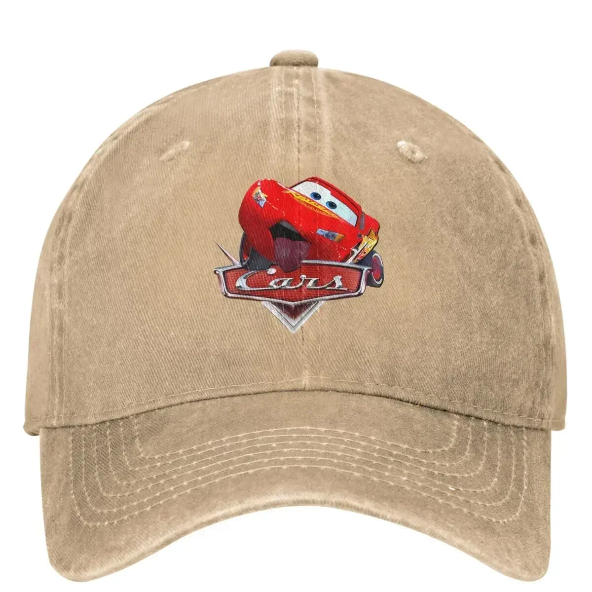 Cars Lighting McQueen Washed Baseball Cap Casual Hip Hop Hats Summer Men Adult Outdoor Gym Sun protection Baseball Caps