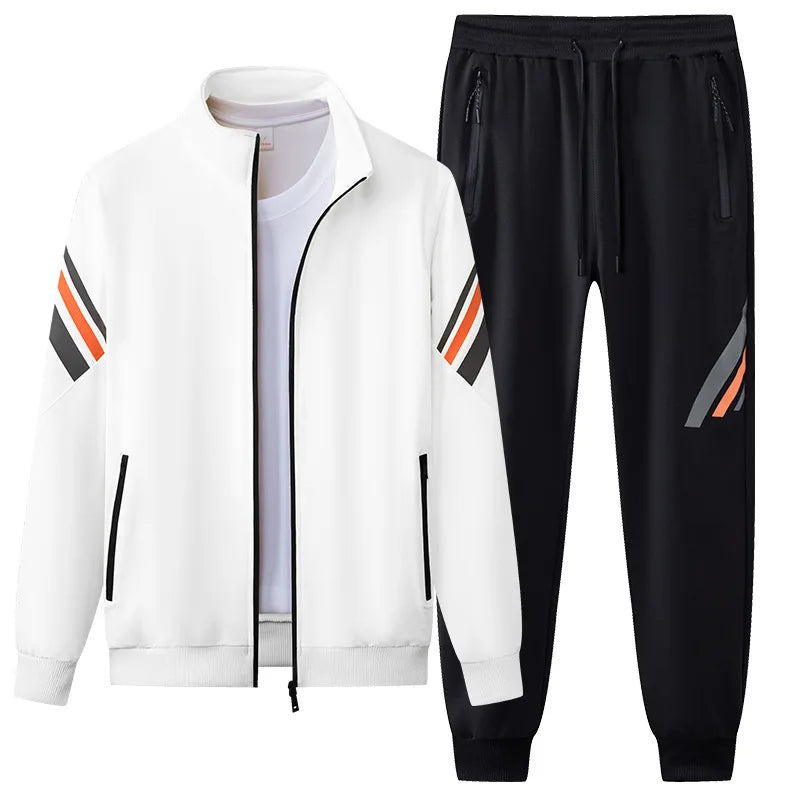 Men's Sports Two-piece Casual Spring And Autumn Long Sleeve Cardigan Sweatshirt Trousers Outdoor Sports Suit Men's Sportswear