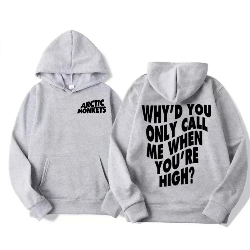 Arctic Monkeys Hip-hop Singer New Hoodies Singer Graphic Printing Sweatshirts for Fans Long Sleeve Men Women Clothing Hoodies