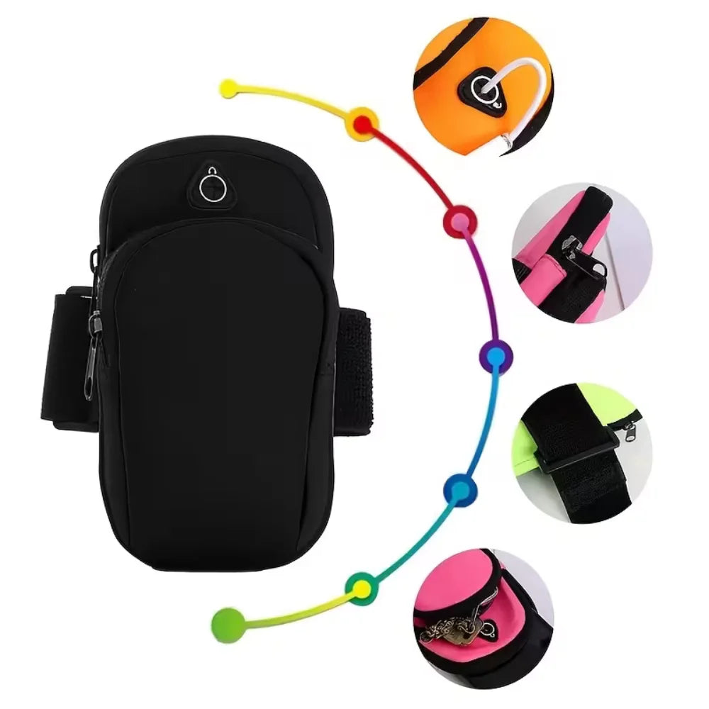 Neoprene Running Armband Phone Holder For Outdoor Sports Waterproof Arm Bag For Phone Ultra Light Armband For Jogging Marathon