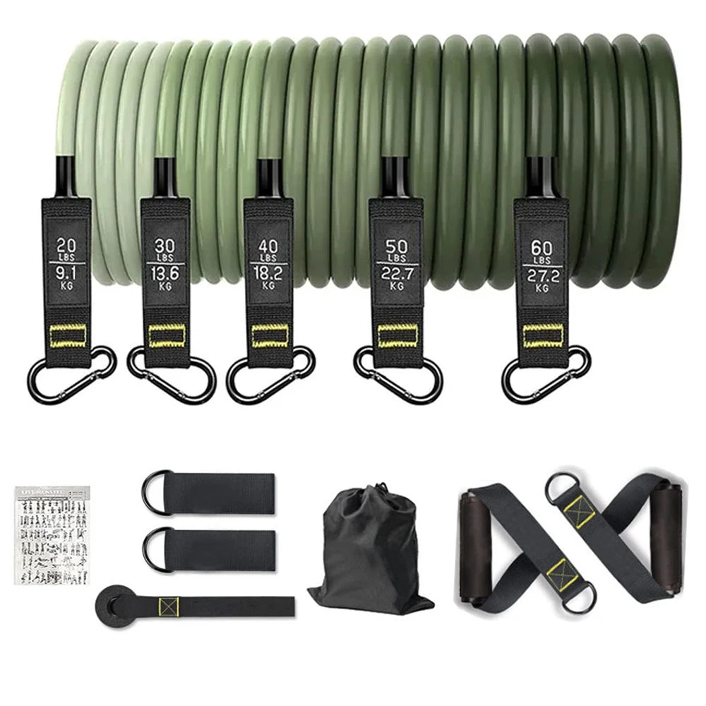 Resistance Bands Set Tension Pull Rope for Men Women Workout Exercise Bands for Fitness Home Gym Strength Training Equipment