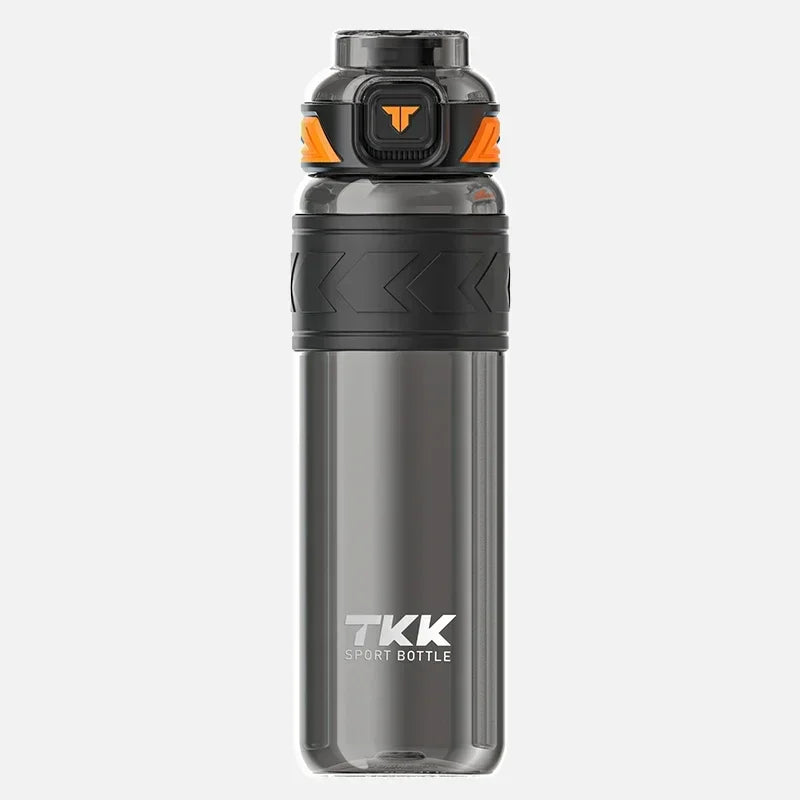 TKK 1000ml Water Bottle Sports Watter Bottle Tritan BPA Free Straw Portable Leak-proof Plastic Drinkware Outdoor Fitness Kettle