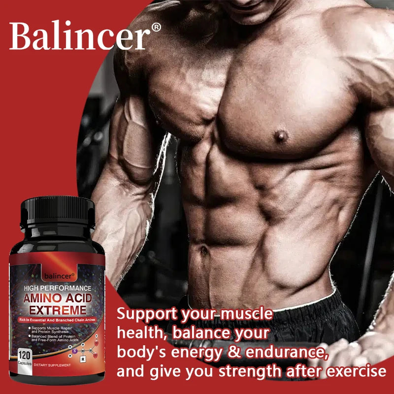 High Performance Amino Acids - Rich in Amino Acids and BCAAs - Muscle Replenishment, Repair and Growth, Workout Supplement