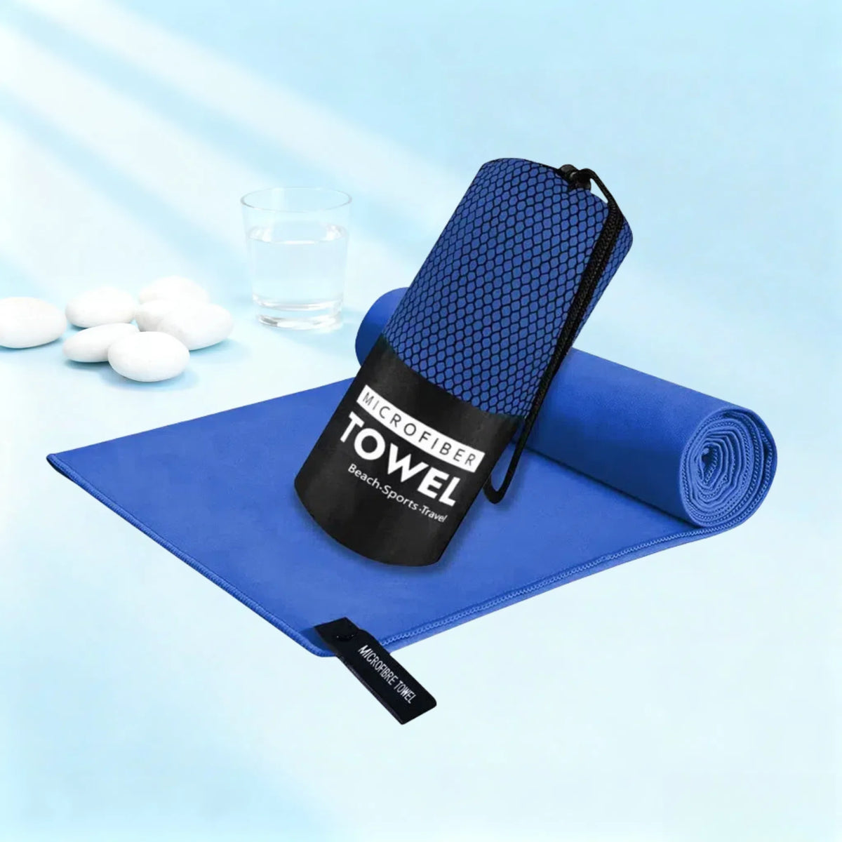 Microfiber Quick-Dry Lightweight Sandproof Towel Portable Compact for Swim Yoga Gym Beach Travel Sports Supplies