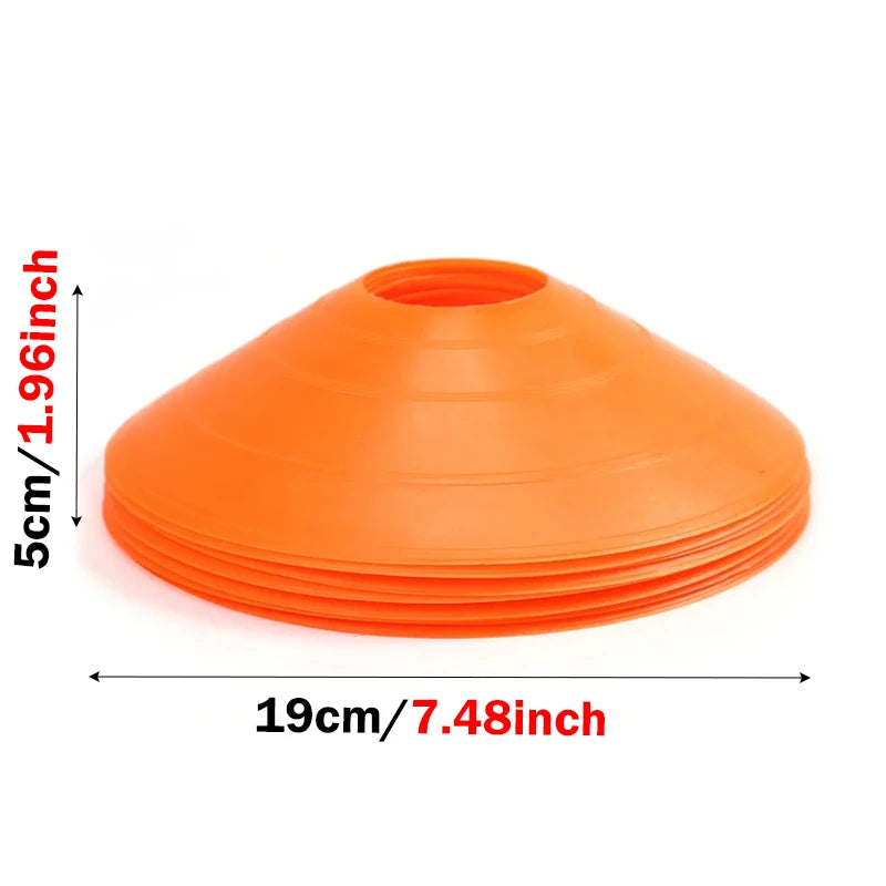 10/20Pcs Soccer Disc Cone Set Football Agility Training Saucer Cones Marker Discs Multi Sport Training Space Cones Accessories