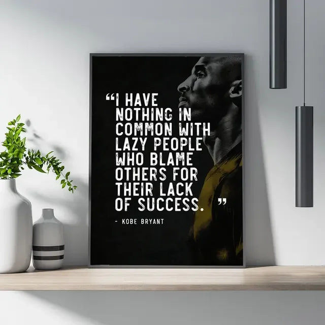 Legendary Basketball Stars Motivational Poster Curry Jordan Kobe Championship Wall Art for Home Decor Sports Prints Painting