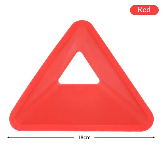 10Pcs Random Color Soccer Training Cones Triangle Football Agility Discs Practice Field Marking Portable Equipment for Kid Adult