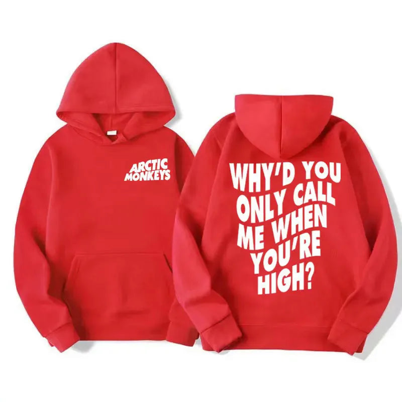 Arctic Monkeys Hip-hop Singer New Hoodies Singer Graphic Printing Sweatshirts for Fans Long Sleeve Men Women Clothing Hoodies